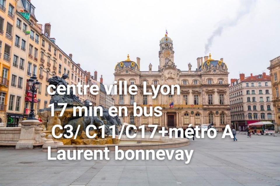 Medipole T2 Avec Un Garage Gratuit Sur Place, 16Min A Centre Ville Lyon En Metro A Villeurbanne Exterior foto